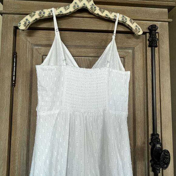 Banana Republic white maxi sundress petite size 8 NEW - Picture 7 of 12